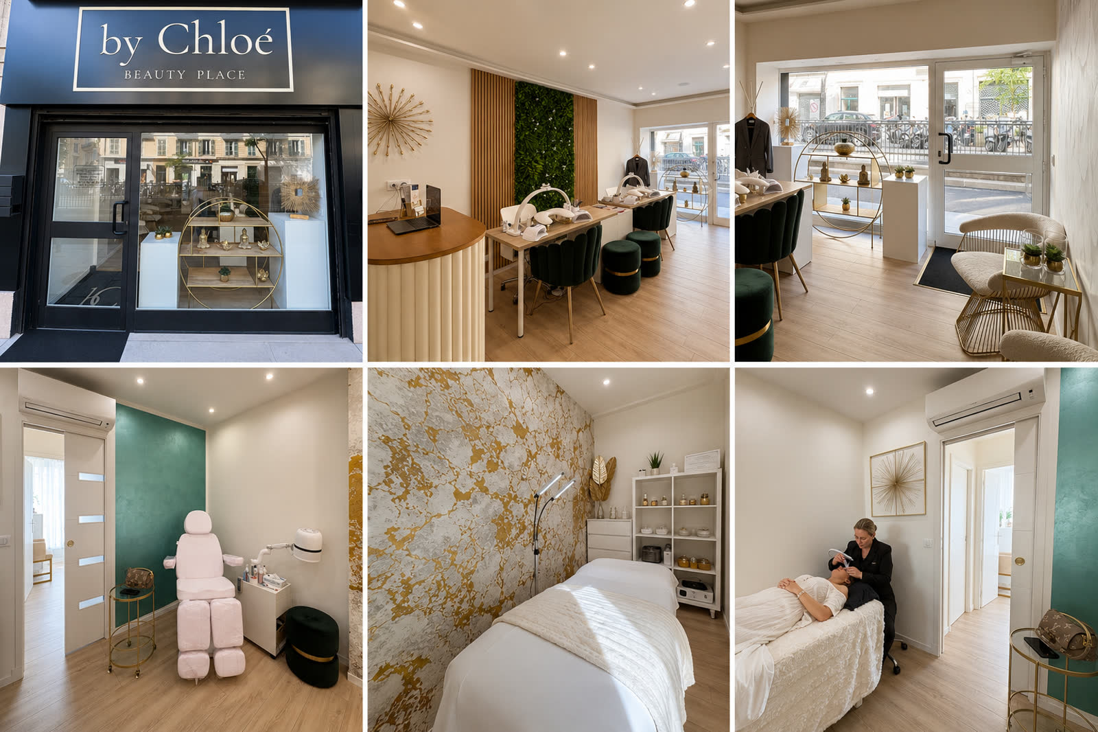 Vue d’ensemble de l’espace manucure à By Chloé Beauty Place